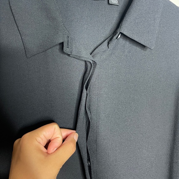 Black Halogen long sleeve button down shirt - Picture 4 of 8